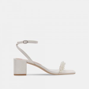 Dolce Vita Zalima Women Heels Sandals Cream | US-931258RKO