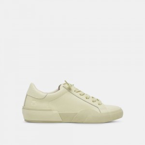 Dolce Vita Zina 360 Leather Women Sneakers Light Green | US-697182COQ