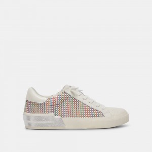 Dolce Vita Zina Pride Raffia Women Sneakers White / Multicolor | US-498102NWU