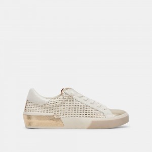 Dolce Vita Zina Wove Women Sneakers White / Beige | US-390517RNK