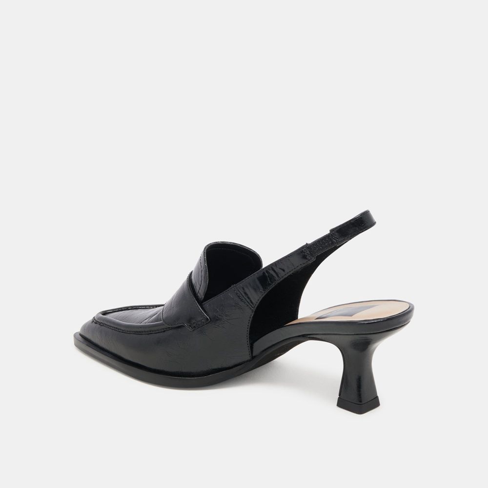 Dolce Vita Adele Leather Women Heels Black | US-328659UAS