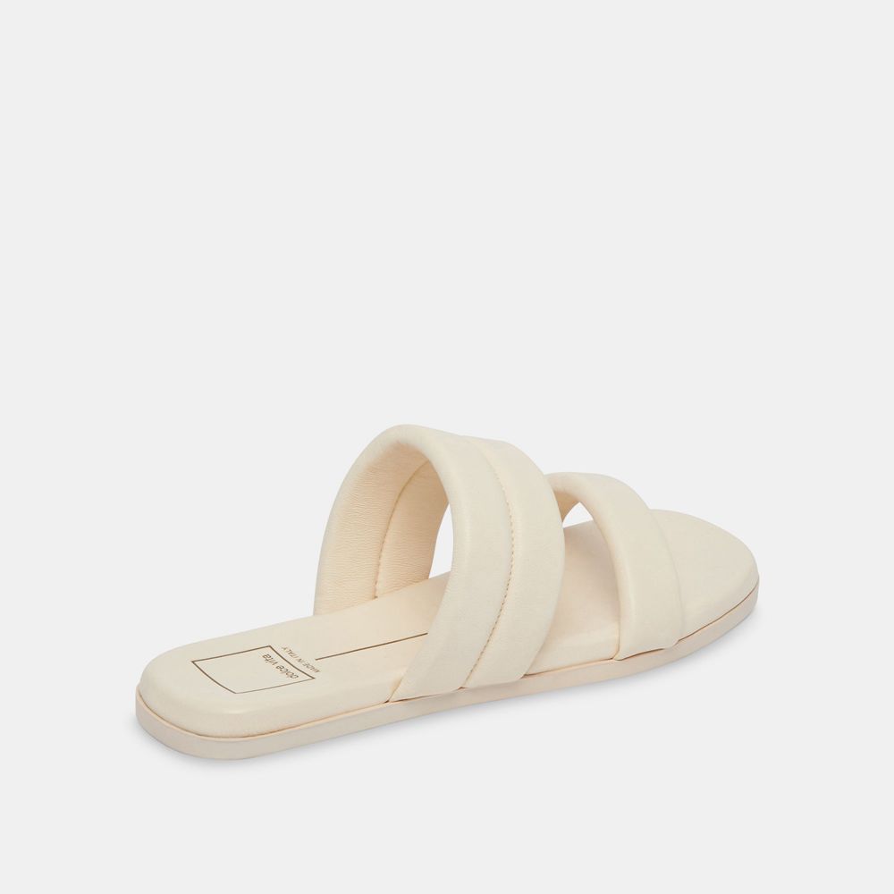 Dolce Vita Adore Leather Women Sandals Cream | US-890641SYW