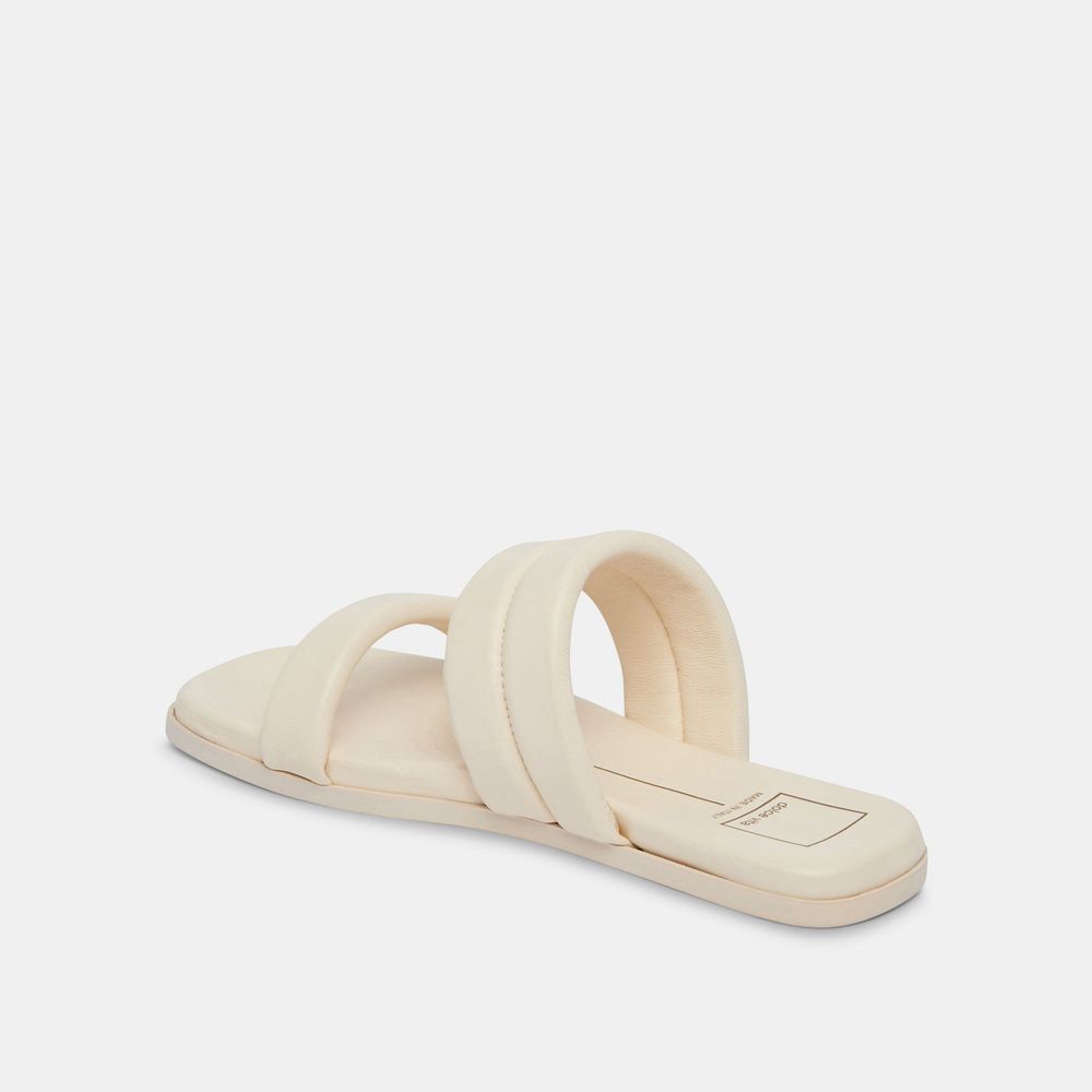 Dolce Vita Adore Leather Women Sandals Cream | US-890641SYW