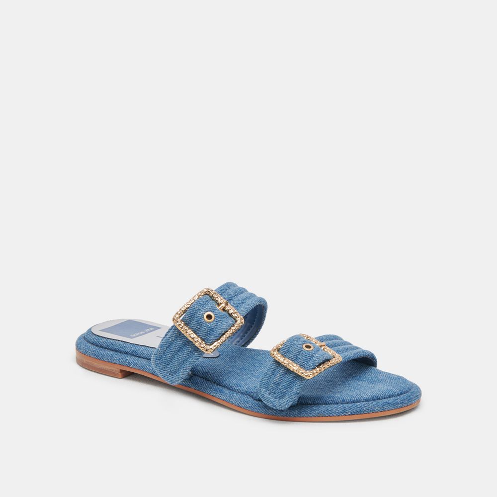 Dolce Vita Alaina Denim Women Sandals Blue | US-496825FUG