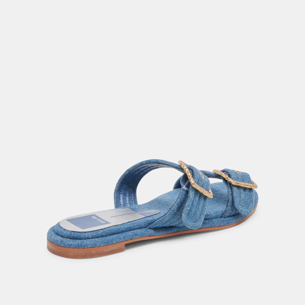 Dolce Vita Alaina Denim Women Sandals Blue | US-496825FUG