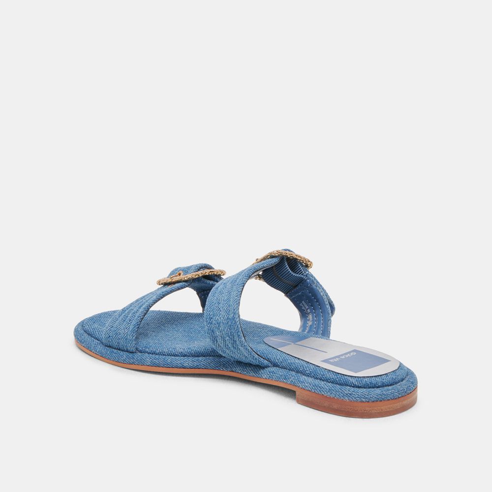 Dolce Vita Alaina Denim Women Sandals Blue | US-496825FUG