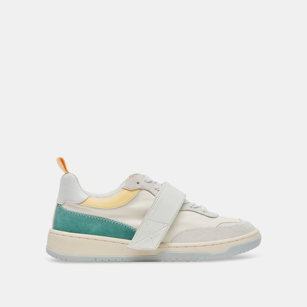 Dolce Vita Alvah Leather Women Sneakers White / Multicolor | US-261049YAN