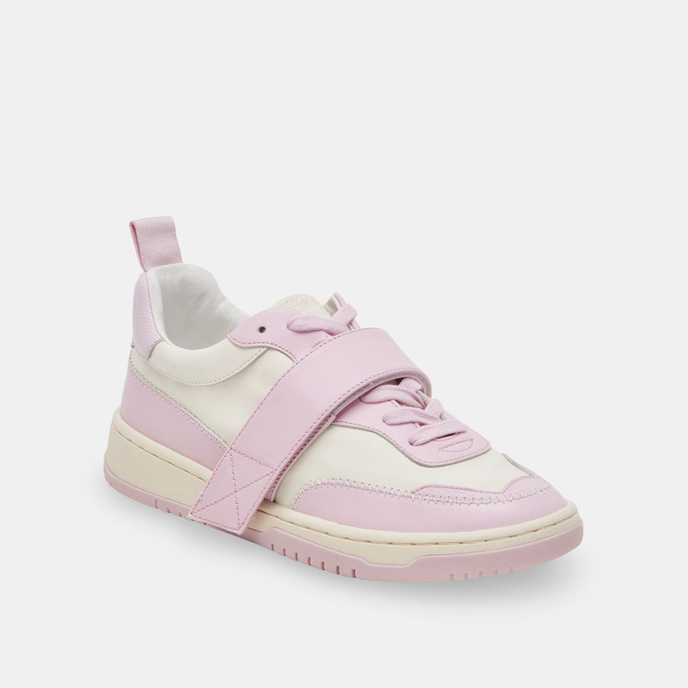 Dolce Vita Alvah Leather Women Sneakers Light Purple | US-608234QNL