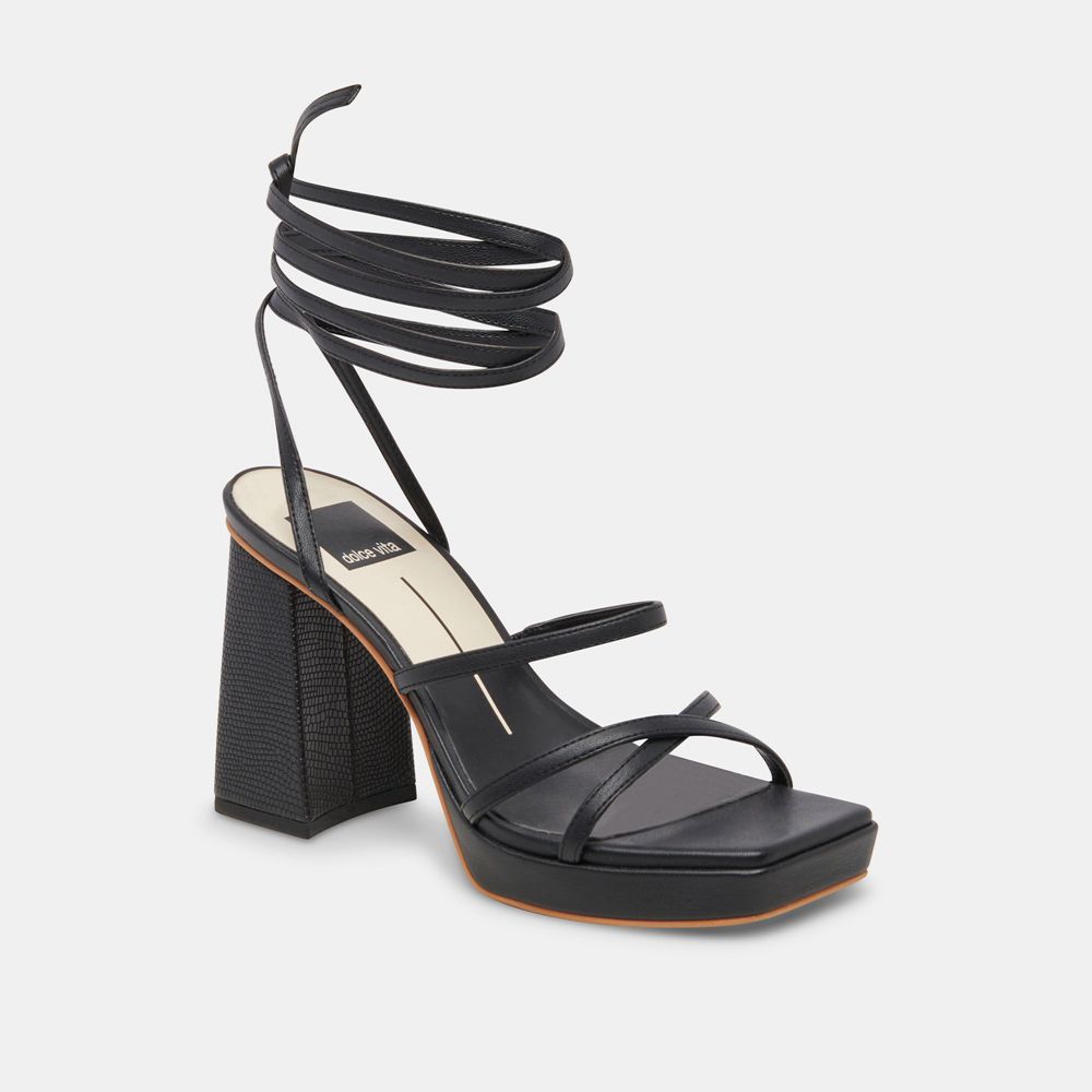 Dolce Vita Amanda Women Heels Black | US-297468ZIS