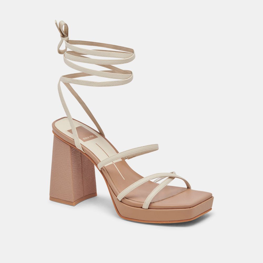 Dolce Vita Amanda Women Heels Cream / Beige | US-764092POC