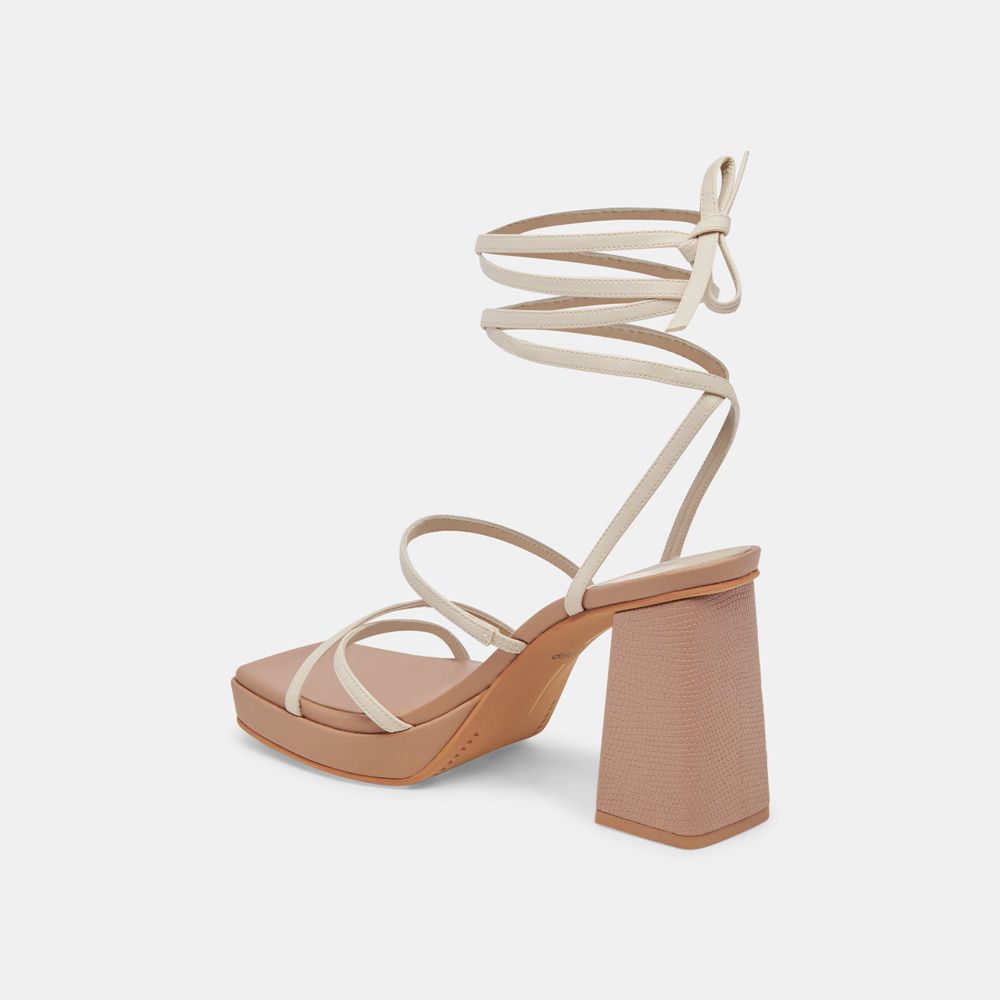 Dolce Vita Amanda Women Heels Cream / Beige | US-764092POC