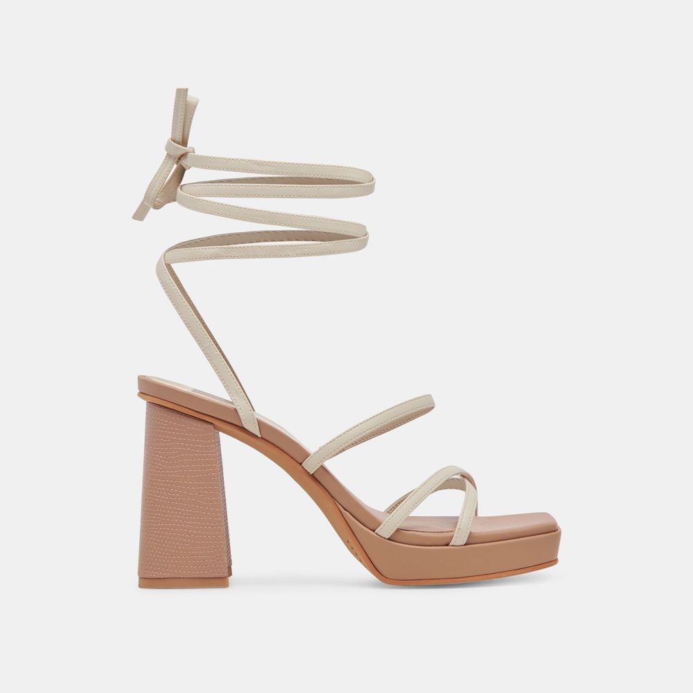 Dolce Vita Amanda Women Heels Cream / Beige | US-764092POC