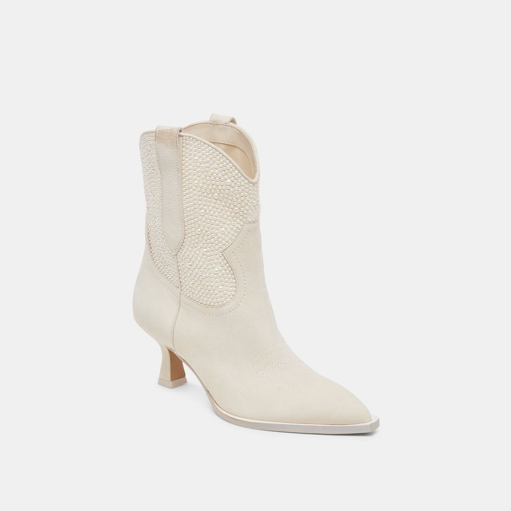 Dolce Vita Angel Pearl Women Western Boots White | US-475893JFP