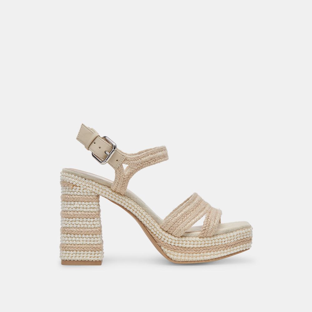 Dolce Vita Anira Pearl Women Heels Cream | US-938246ETN