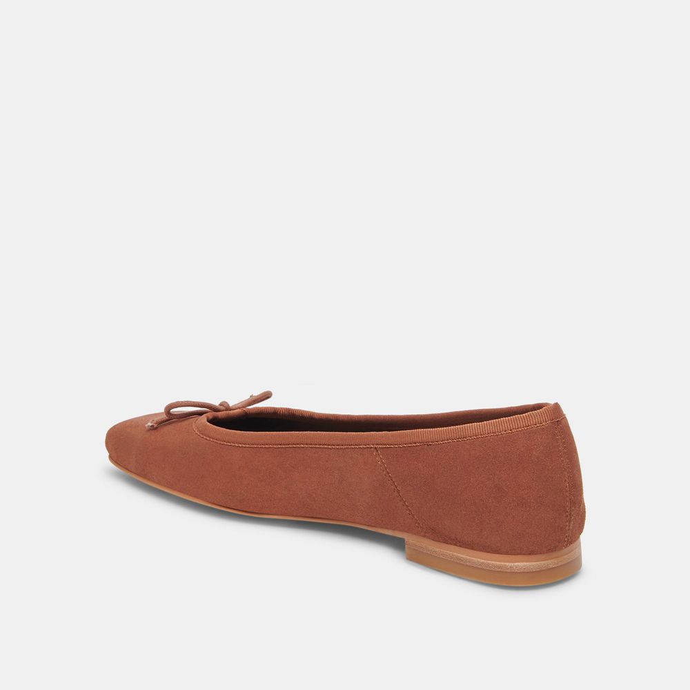 Dolce Vita Anisa Wide Suede Women Ballet Flats Orange | US-765319WXR