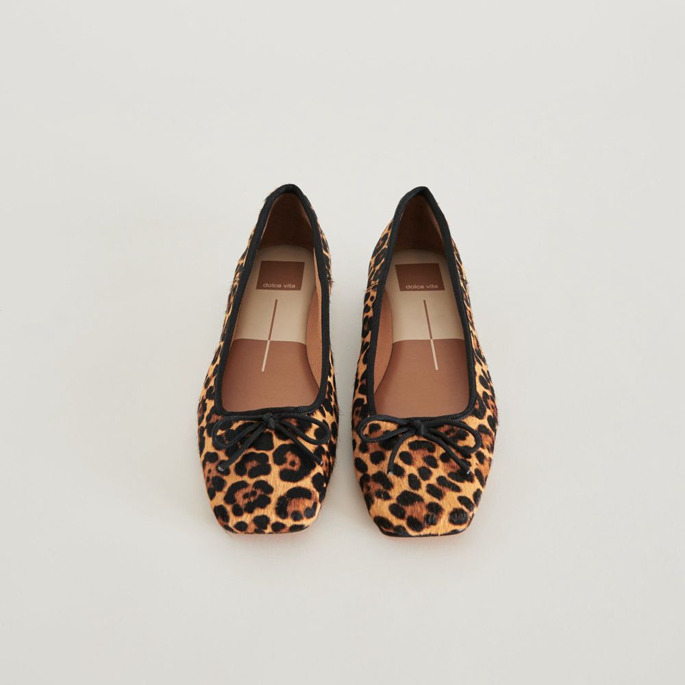 Dolce Vita Anisa Women Ballet Flats Leopard | US-527146WZK