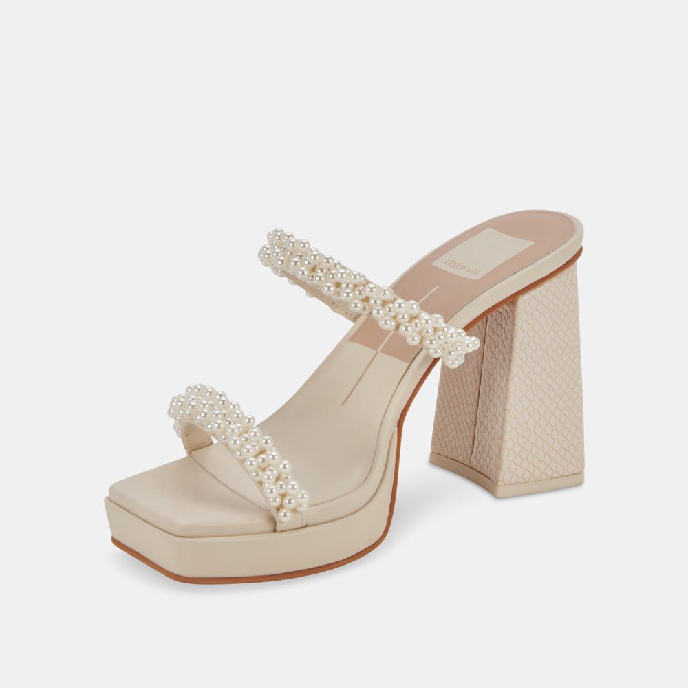 Dolce Vita Ariele Women Heels White | US-940125ZAX