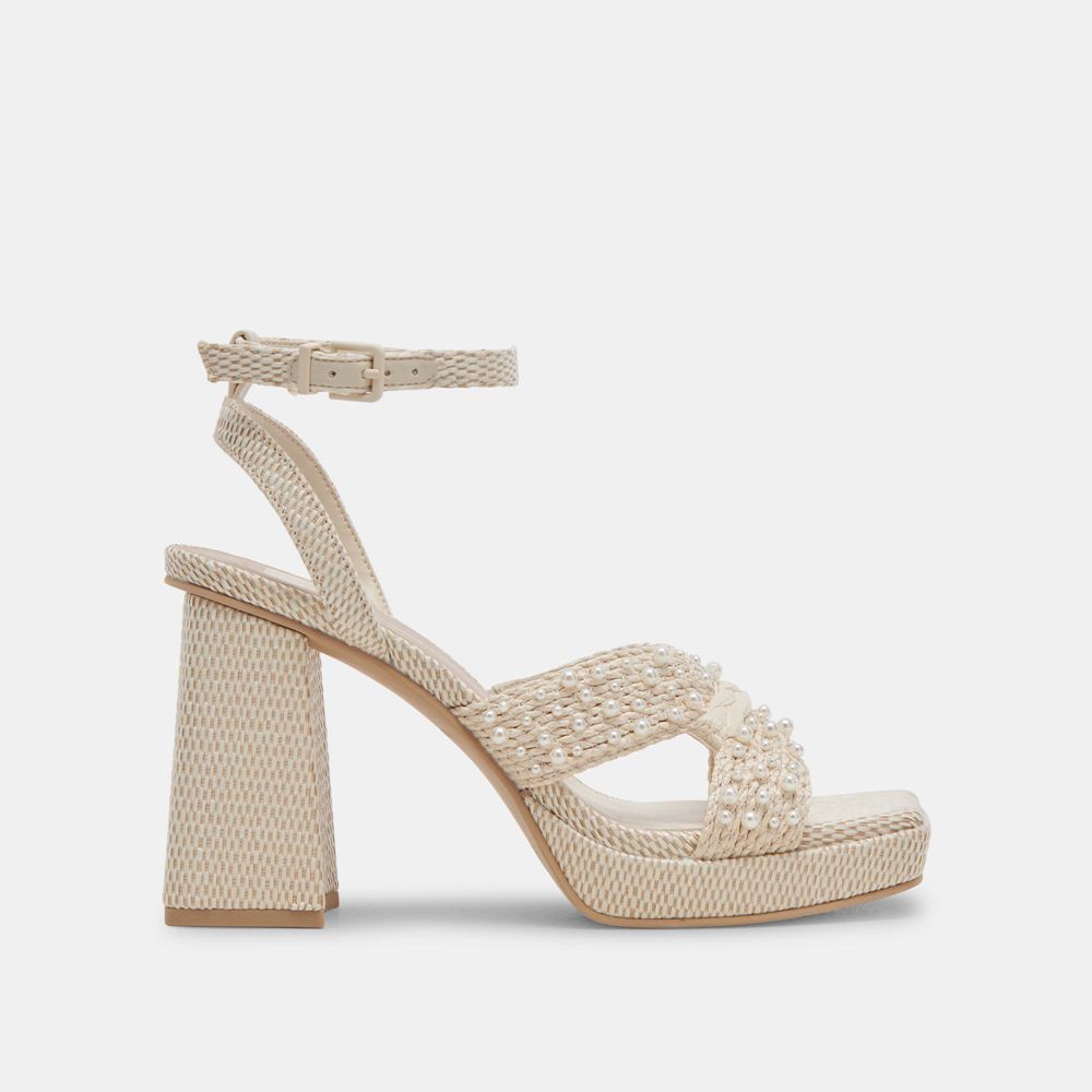 Dolce Vita Aries Pearl Women Heels White | US-641382IAG