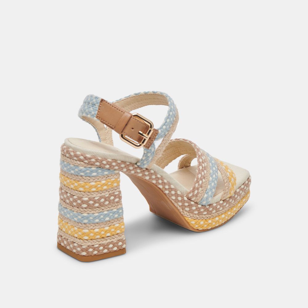 Dolce Vita Arnela Woven Women Heels Multicolor | US-326954EBW