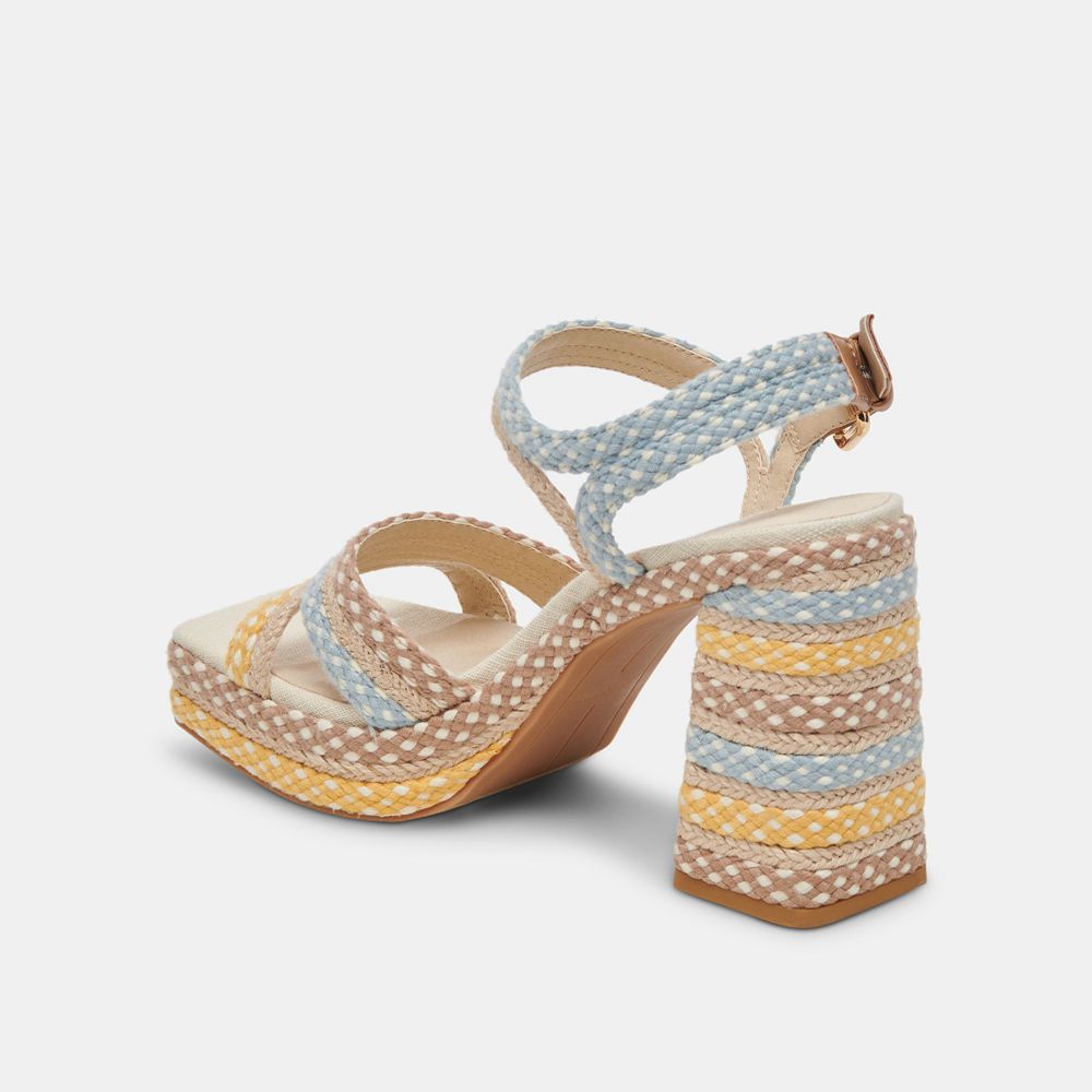 Dolce Vita Arnela Woven Women Heels Multicolor | US-326954EBW