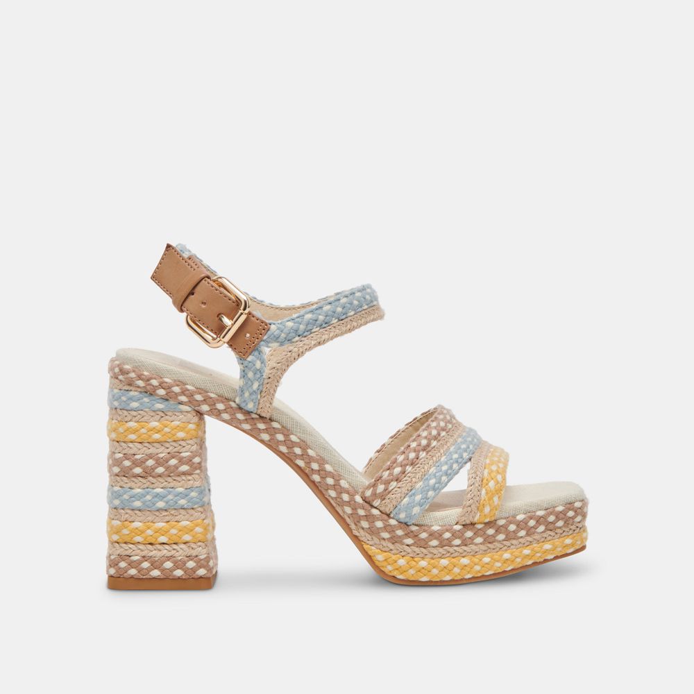 Dolce Vita Arnela Woven Women Heels Multicolor | US-326954EBW