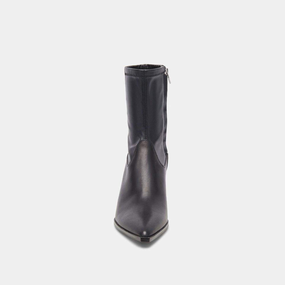 Dolce Vita Arya Leather Women Boots Black | US-083264EFC