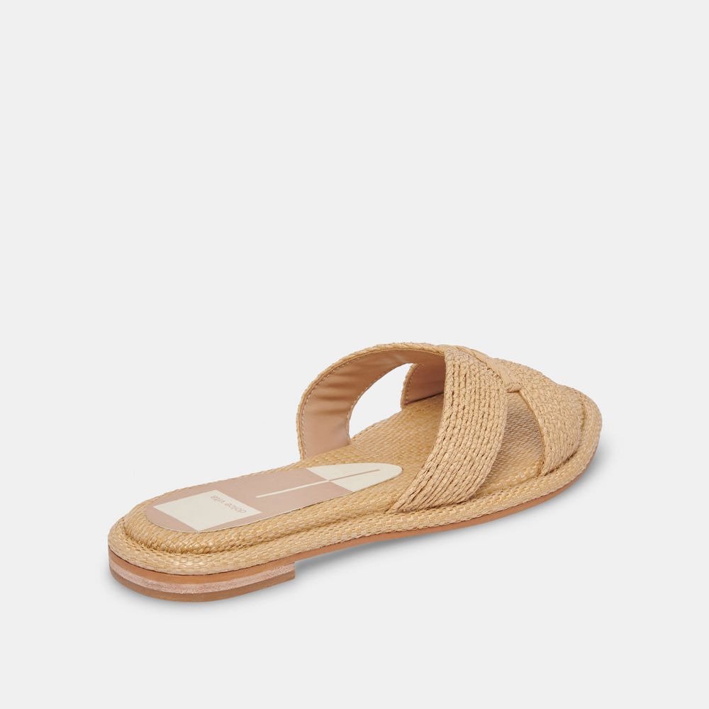 Dolce Vita Atomic Raffia Women Sandals Light Brown | US-932107JAR