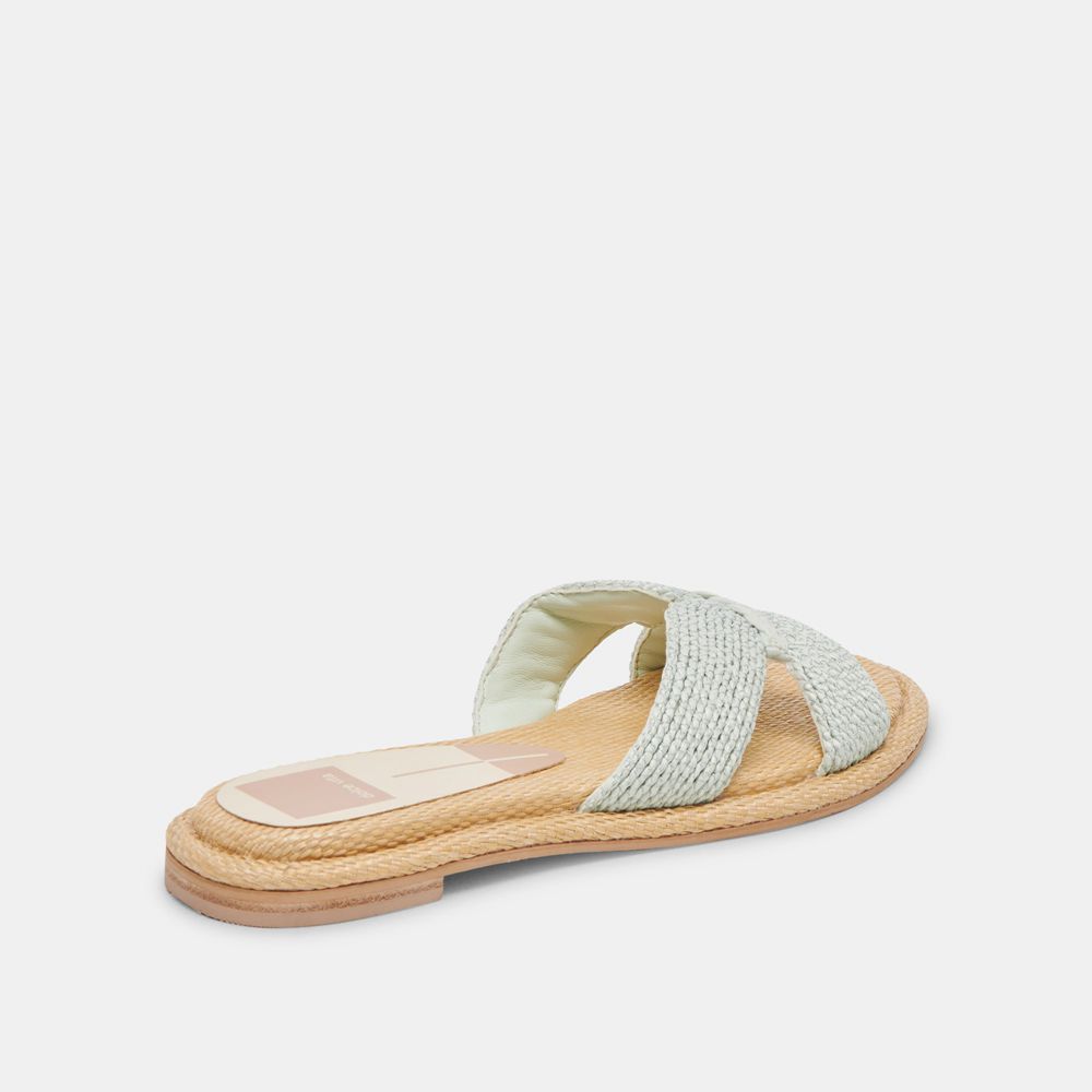 Dolce Vita Atomic Raffia Women Sandals Mint | US-406781LKZ