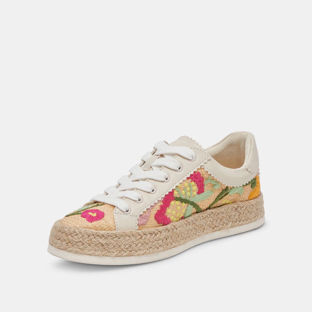 Dolce Vita Azalia Raffia Women Sneakers Multicolor | US-146835EIN