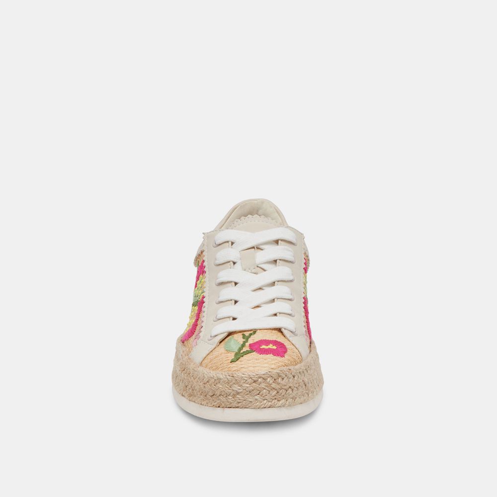 Dolce Vita Azalia Raffia Women Sneakers Multicolor | US-146835EIN