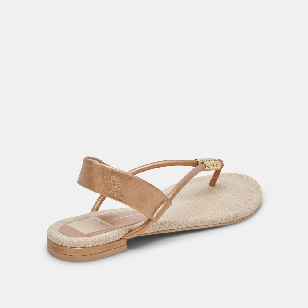 Dolce Vita Bacey Women Sandals Gold | US-894326QKS