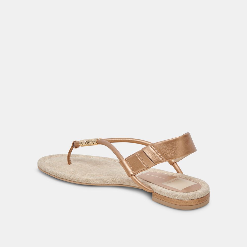 Dolce Vita Bacey Women Sandals Gold | US-894326QKS