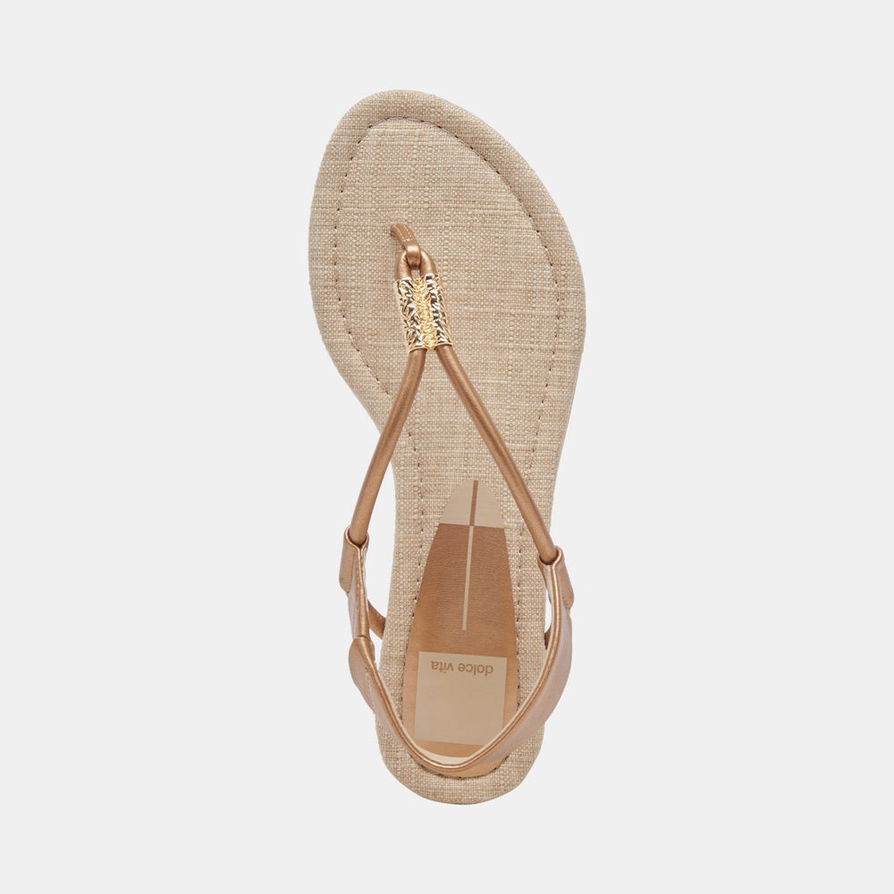 Dolce Vita Bacey Women Sandals Gold | US-894326QKS