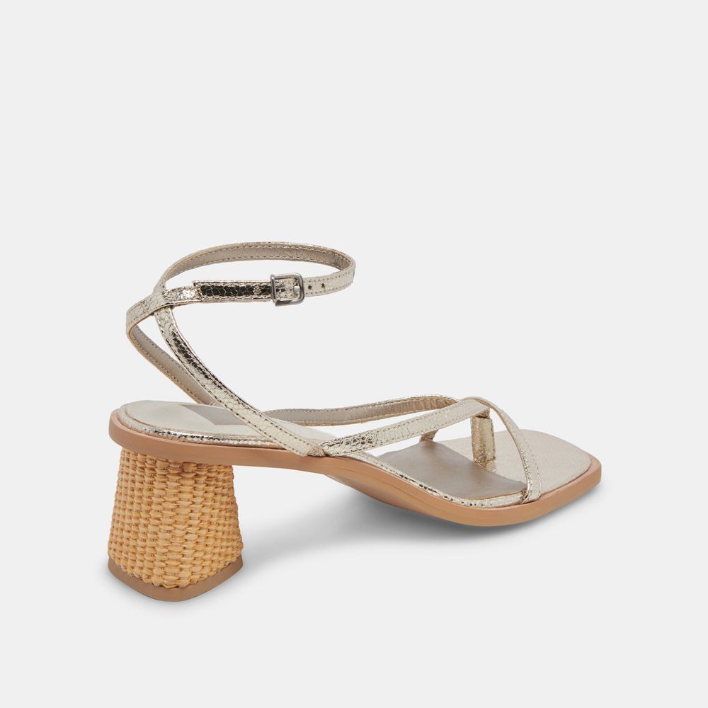 Dolce Vita Banita Women Sandals Light Gold | US-842351TAY