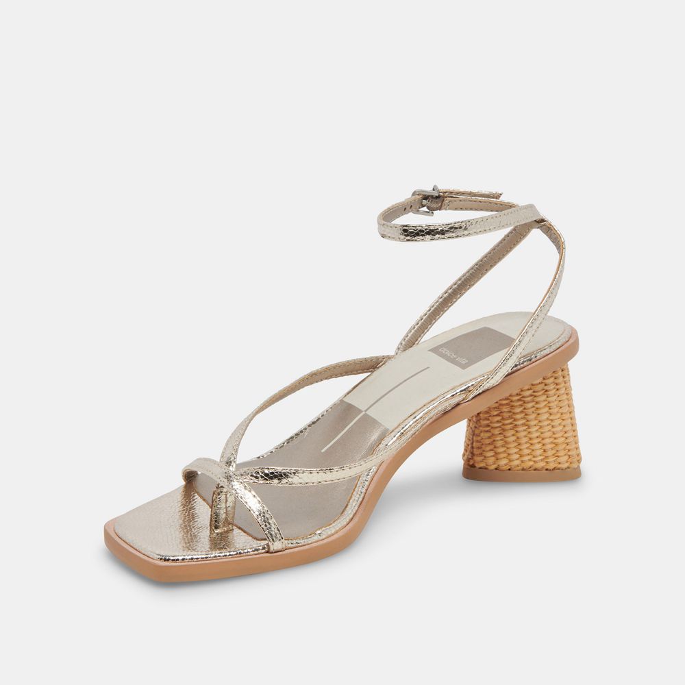 Dolce Vita Banita Women Sandals Light Gold | US-842351TAY