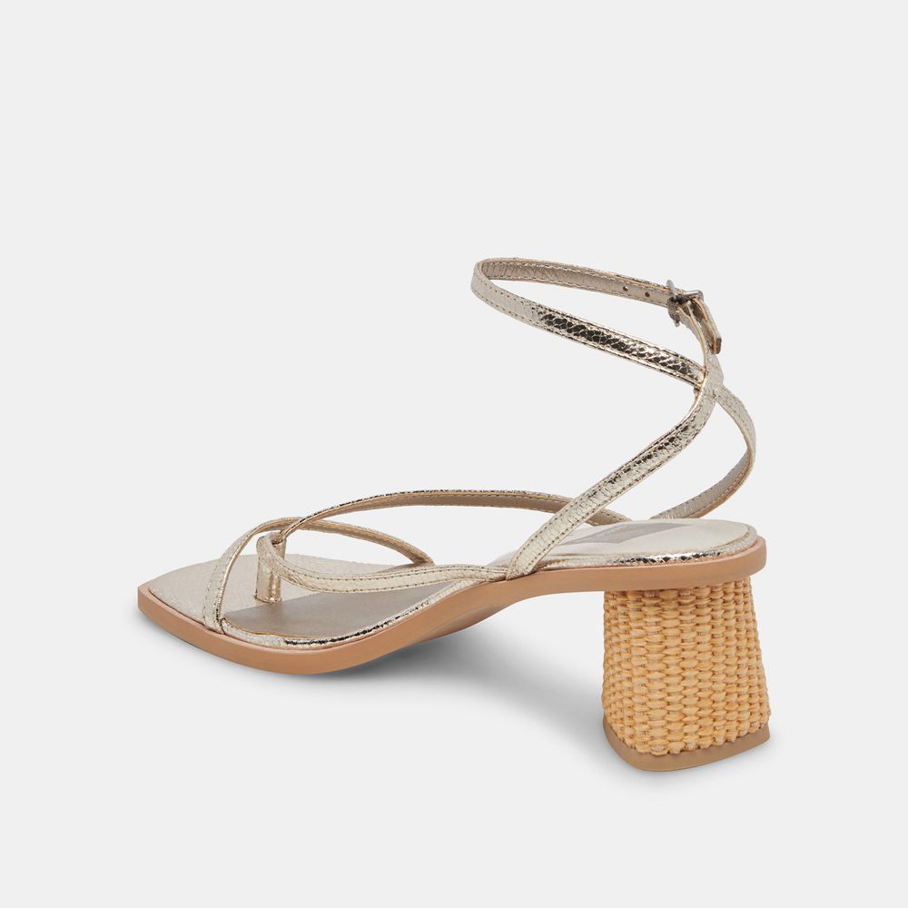 Dolce Vita Banita Women Sandals Light Gold | US-842351TAY