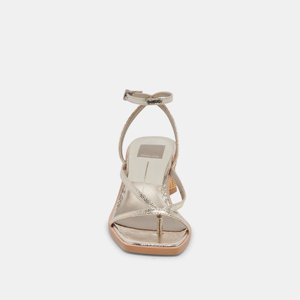 Dolce Vita Banita Women Sandals Light Gold | US-842351TAY