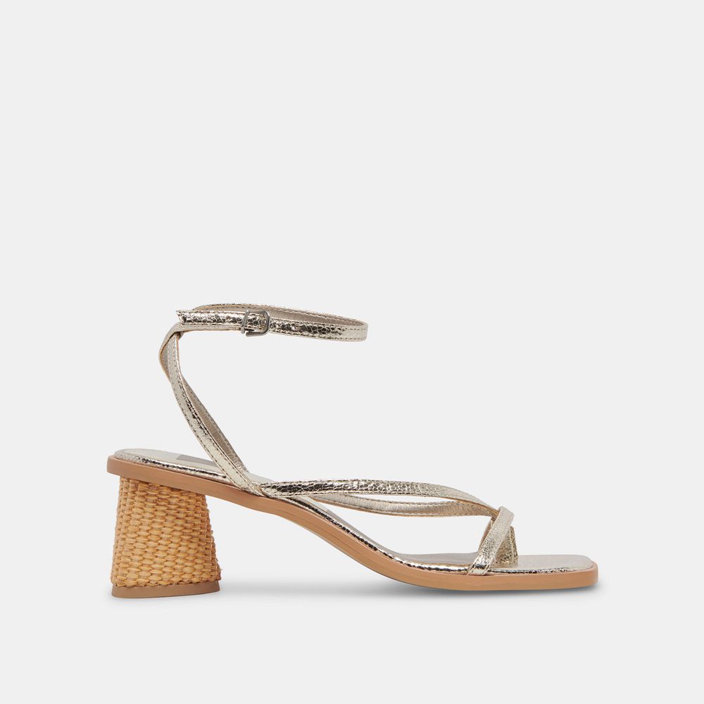 Dolce Vita Banita Women Sandals Light Gold | US-842351TAY