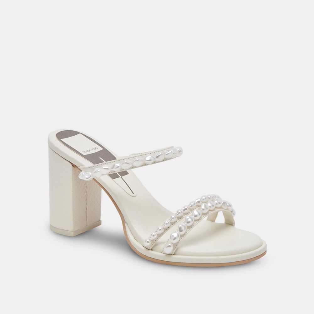 Dolce Vita Barrit Pearl Women Heels White | US-674098HER