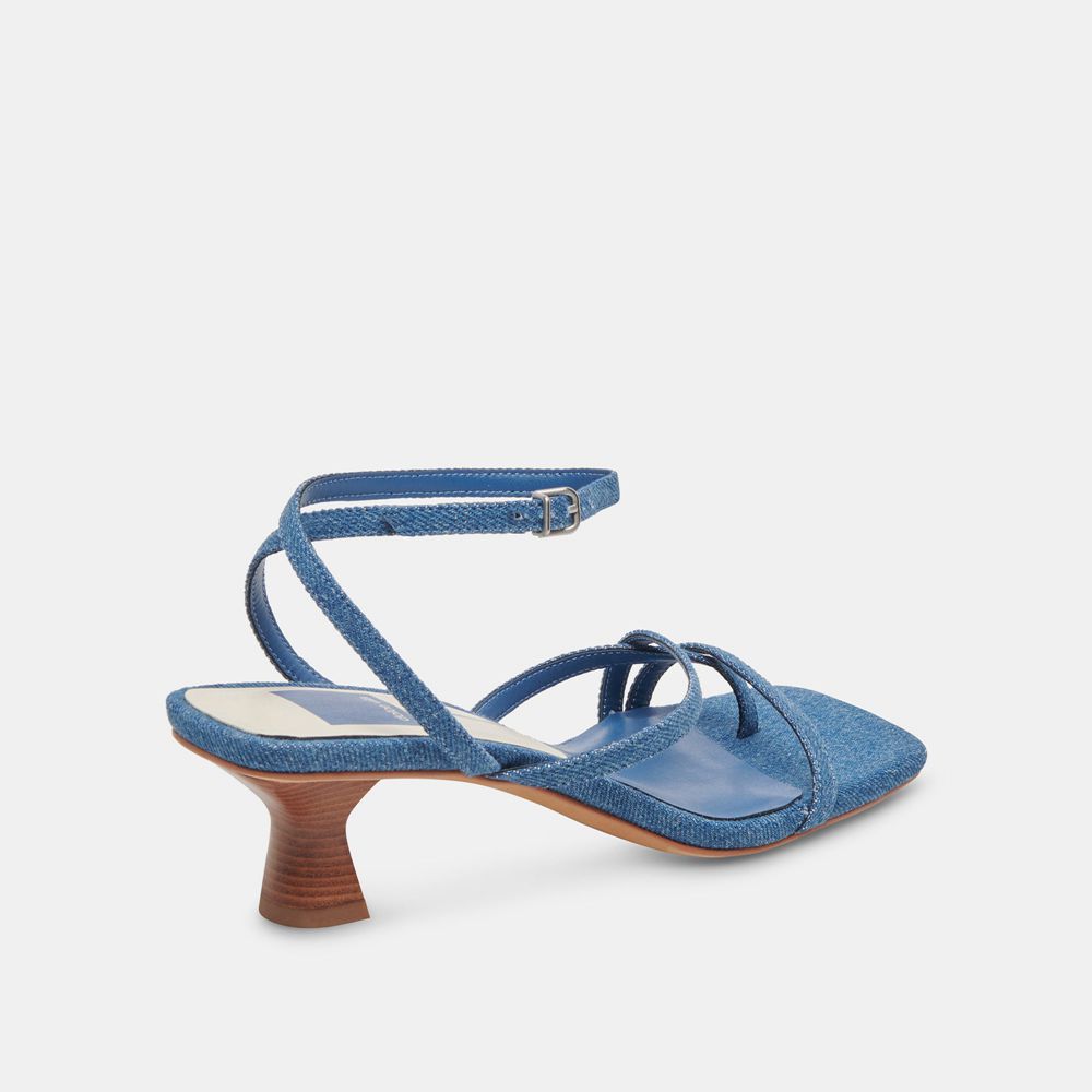 Dolce Vita Baylor Denim Women Heels Blue | US-128597BFP