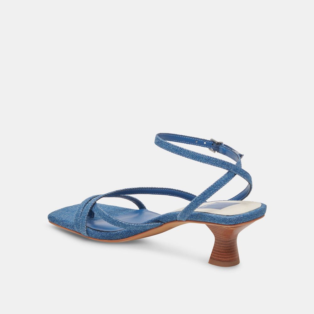 Dolce Vita Baylor Denim Women Heels Blue | US-128597BFP