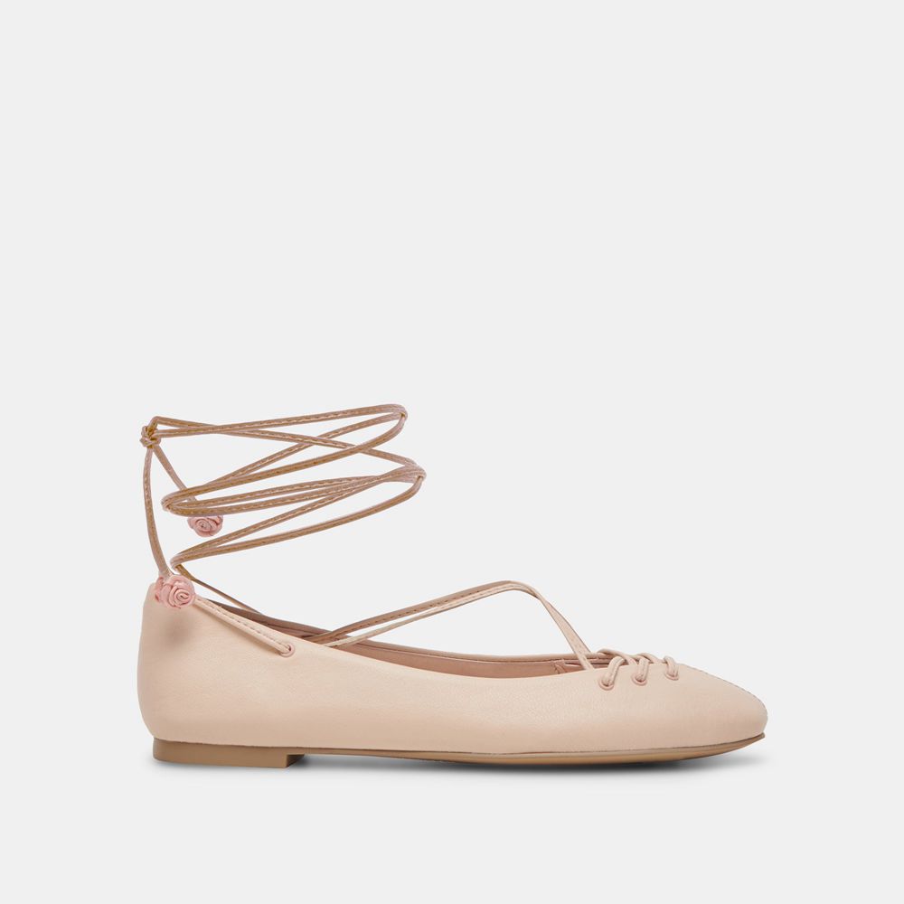 Dolce Vita Beate Leather Women Ballet Flats Light Pink | US-342180KIP