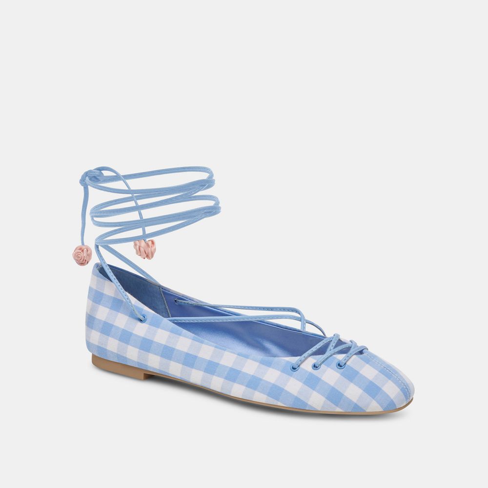 Dolce Vita Beate Women Ballet Flats White / Blue | US-041752CRE