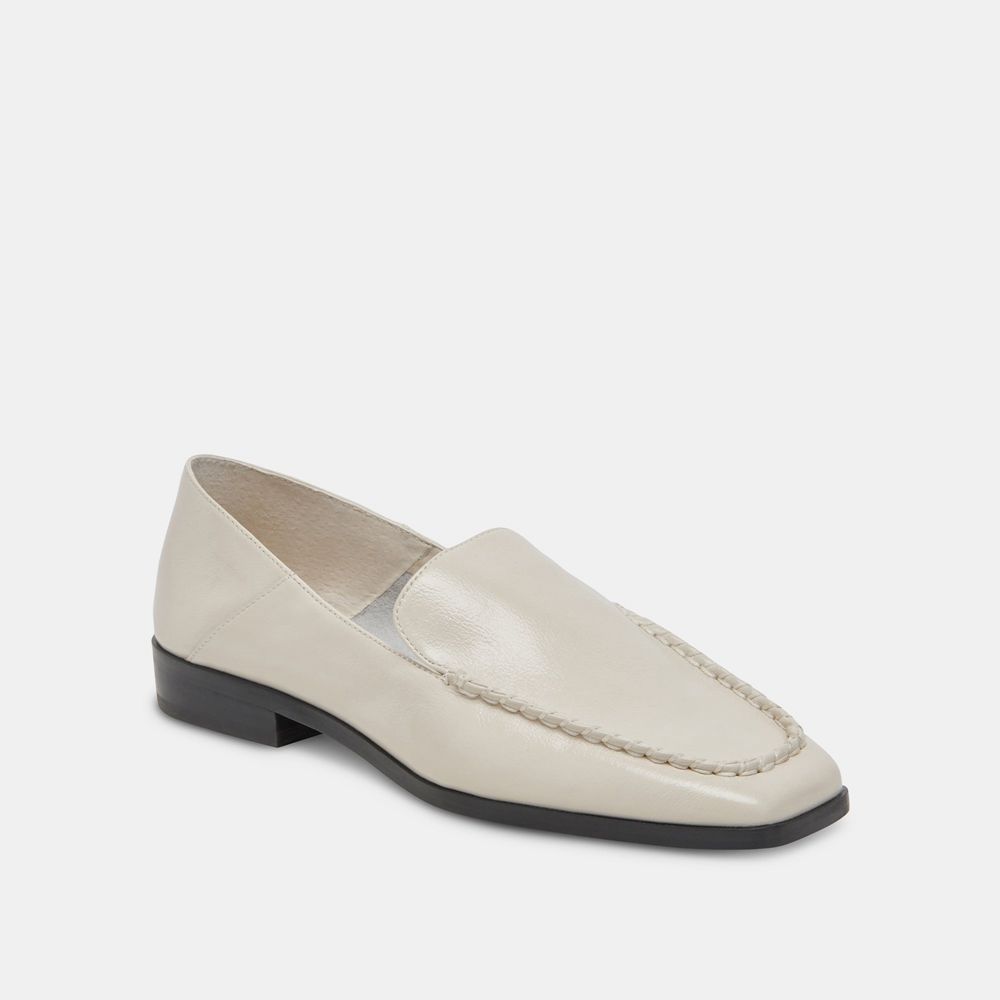 Dolce Vita Beny Crinkle Patent Women Flats Cream | US-241678YPH