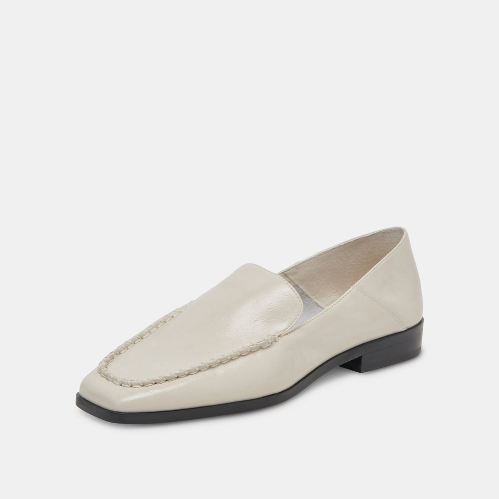 Dolce Vita Beny Crinkle Patent Women Flats Cream | US-241678YPH