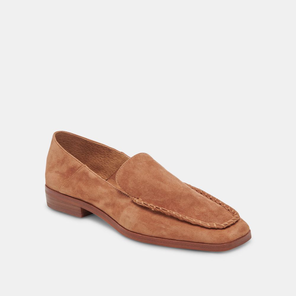 Dolce Vita Beny Suede Women Flats Brown | US-630258MNI