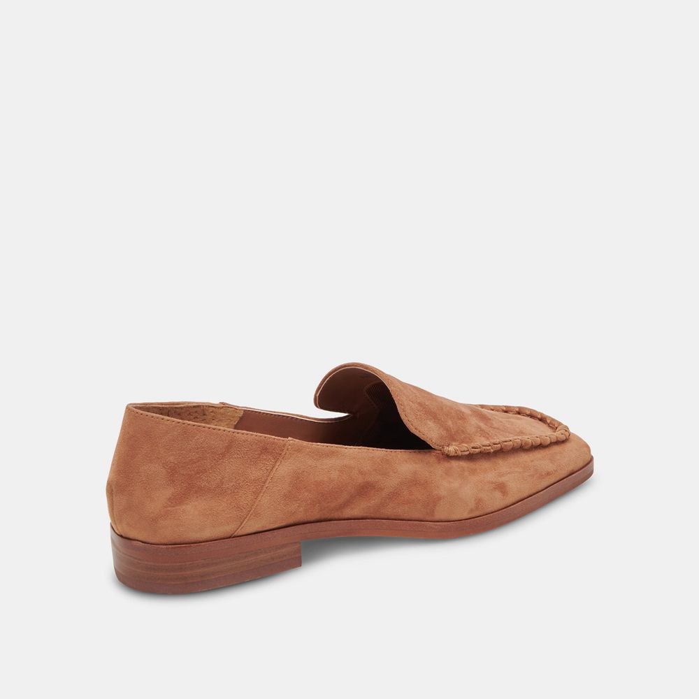 Dolce Vita Beny Suede Women Flats Brown | US-630258MNI