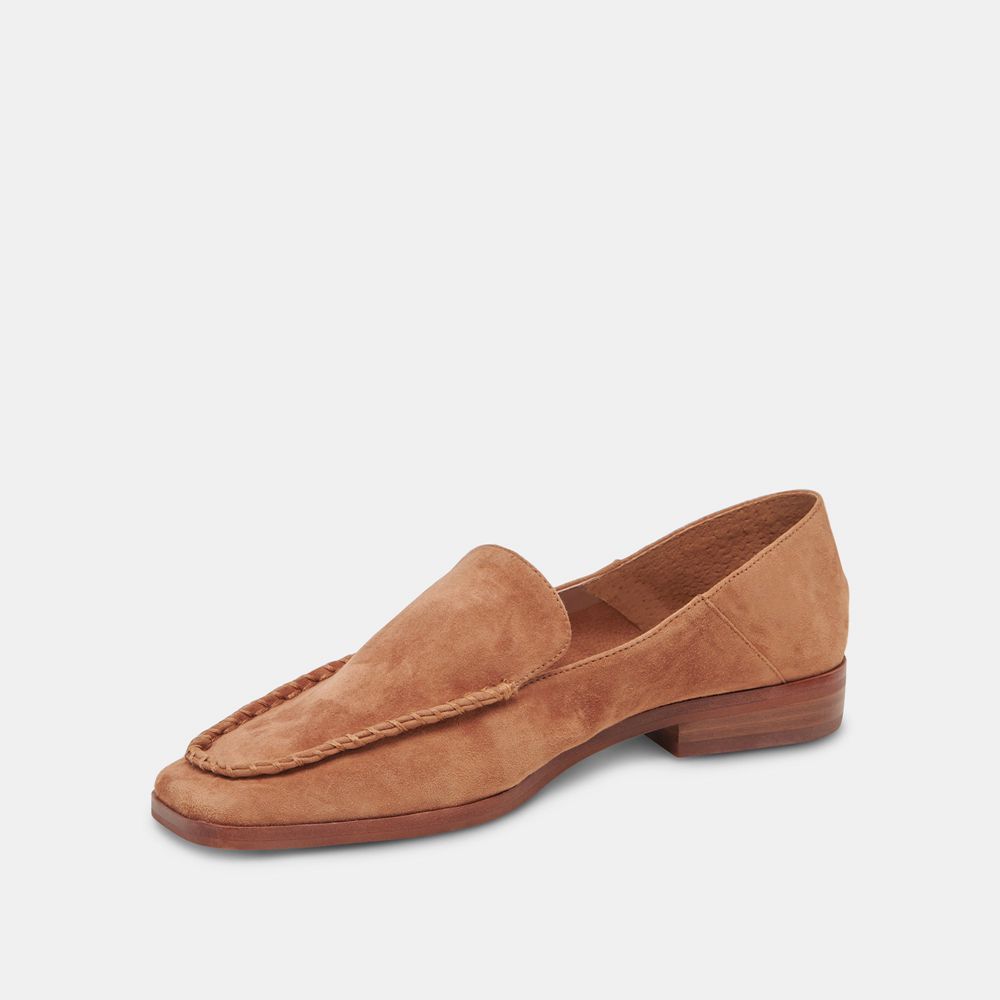 Dolce Vita Beny Suede Women Flats Brown | US-630258MNI