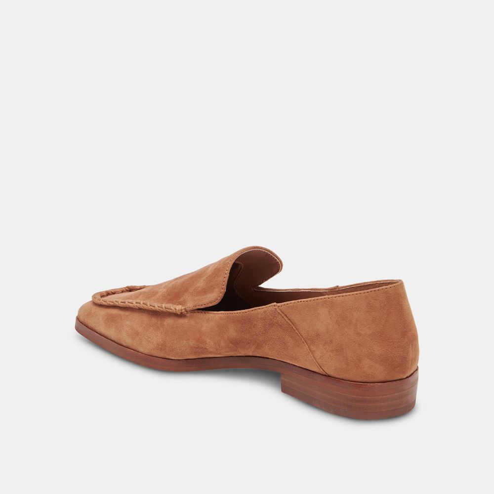 Dolce Vita Beny Suede Women Flats Brown | US-630258MNI