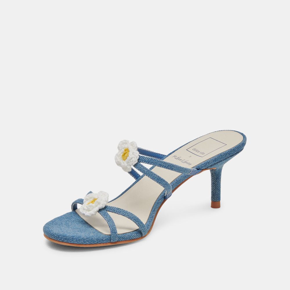 Dolce Vita Bete Denim Women Heels Blue | US-018952MOE